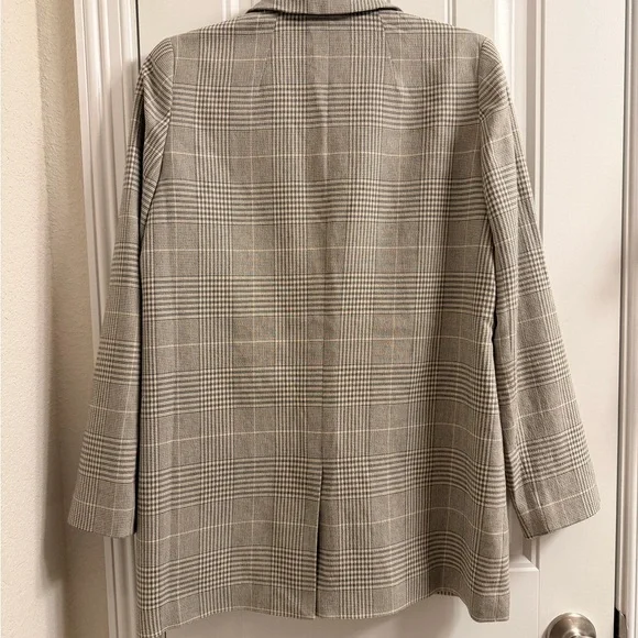Madewell The Dorset Blazer in Galloway Plaid Grey and White size XS - Picture 11 of 13